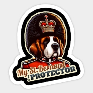 Kings Queens Guard St. Bernard Sticker